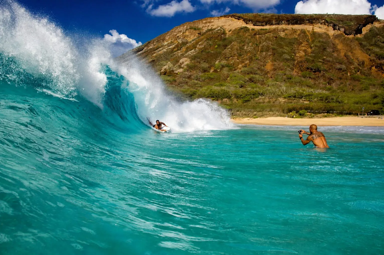 Surf photography by Salty Shots Hawaii at Sandy Beach